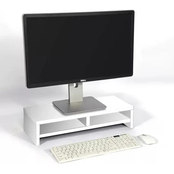Suporte Para Monitor Em MDF - Branco