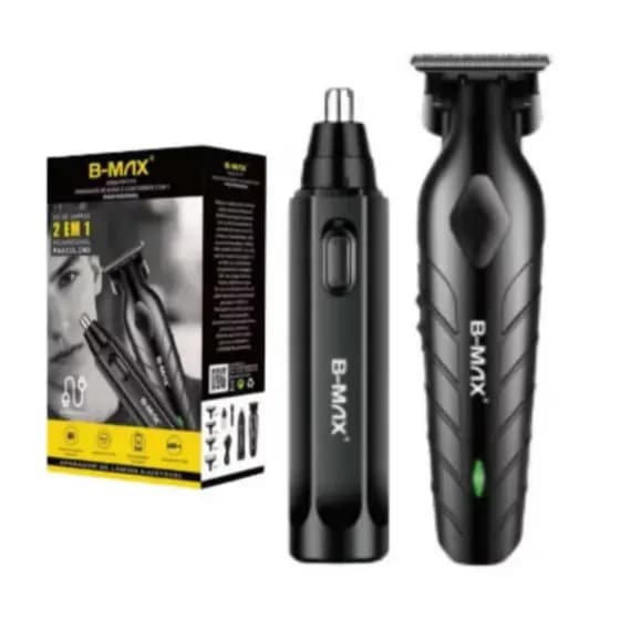 Máquina de Corte Cabelo Nariz e Barba Maquina de Acabamento e Barber Profissional de 2 em 1 Recarregável