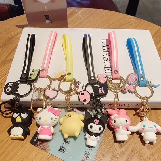 Porta-Chaves Big Ear Dog Keychain Cartoon Studentbag Pingente Doll Pendant Carro Fêmea