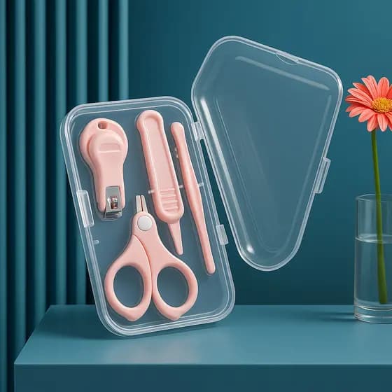 Kit Higinene Bebe Infantil Acessórios Unhas De Bebe 4 Peças