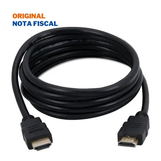 Cabo HDMI High Speed Fortrek HDC-102 1,8m Conector Folheado a Ouro Suporta Filmes 3D