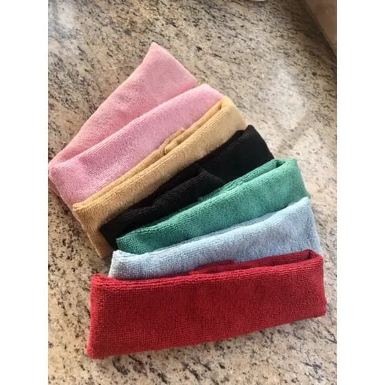 Faixa Tiara Atoalhada em Microfibra para Skincare Limpeza e Hidrataçao e Procedimentos Estéticos