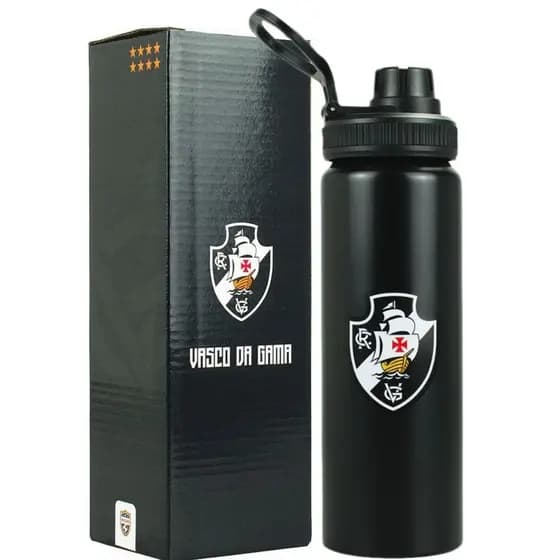 Garrafa Alumínio Vasco Da Gama 750ml Licenciado Oficial - QH082-7-B