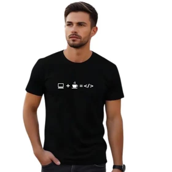 Camisa Camiseta Unissex 100% Algodão TI Programação Tecnologia Presente Casual Dia a Dia Camisa Super Divertida