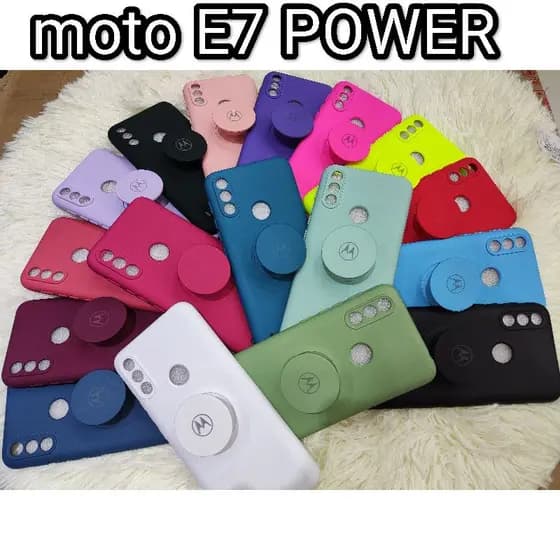Capinha de celular Para MOTOROLA MOTO E7 POWER Em Silicone Aveludo Com Proteção