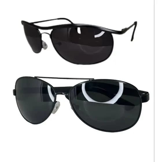 2 Óculos de sol Masculino Polarizado estilo Demolidor e Aviador para pesca
