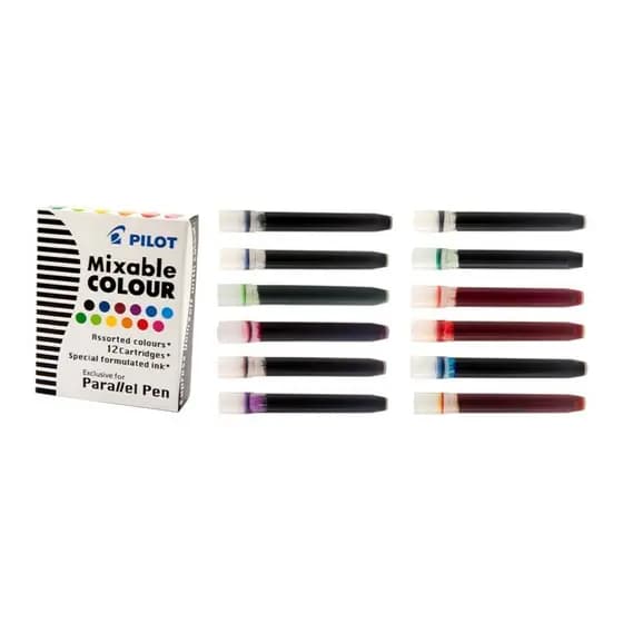 MIXABLE COLOUR CARTUCHOS DE TINTA CANETA PILOT PARALLEL PEN