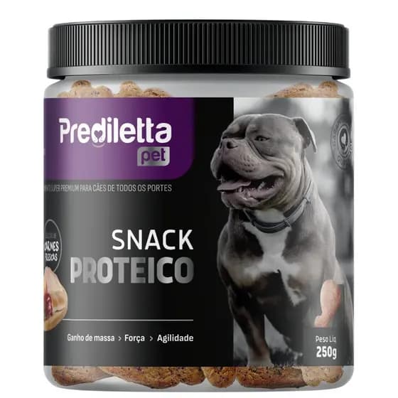 Snack Proteico Para Cães Suplemento Premium 250g Prediletta