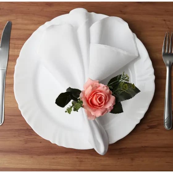Kit 50 Guardanapo De Tecido 35x35 Para Mesa Posta Casamento Buffet Eventos