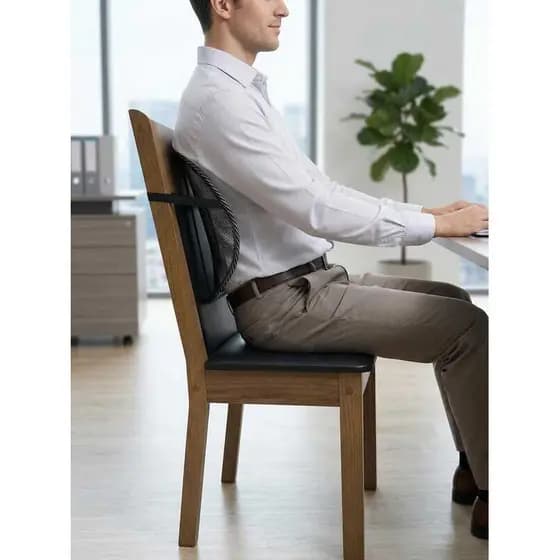 Encosto Lombar Ortopédico Ergonômico para Carro e Cadeira | Suporte Postural | Alívio da Dor e Fadiga nas Costas