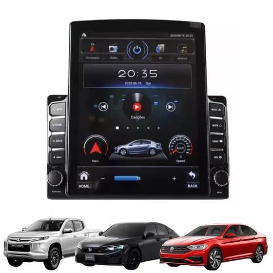 CENTRAL MULTIMIDIA 9.7" NAVPRO QUADCORE 6GB RAM 128GB FLASH (Estilo Tesla Para moldura 9")