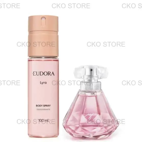 Eudor Kit Lyra: Desodorante Colônia 75ml + Body Spray 100ml