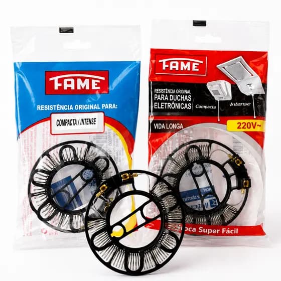 Resistência Chuveiro Fame Intense e Compacta Original 220V/127V