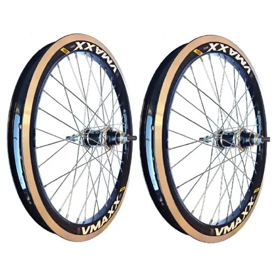 Par Vmaxx Aro 20x1,9 Freio V.brek C/ Rolamento Raios Zincado Fino