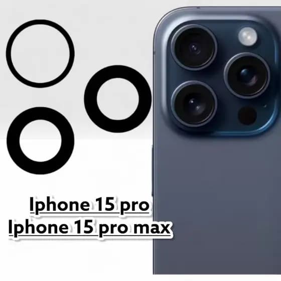 Vidro da Câmara Iphone 15 pro / 15 Pro Max Lente da Câmera Traseira Vidrinho Traseira