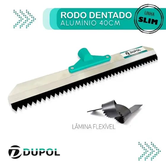 Autonivelante Argamassa Rodo Dentado 40 Cm Dupol