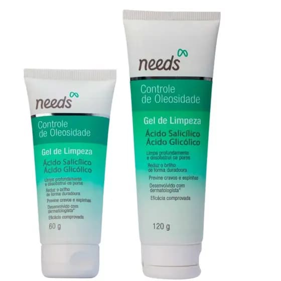 Gel de Limpeza Facial Needs Controle de Oleosidade 60g ou 120g