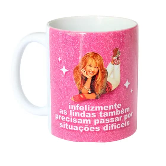 Caneca Miley Cyrus - As Lindas Também Sofrem