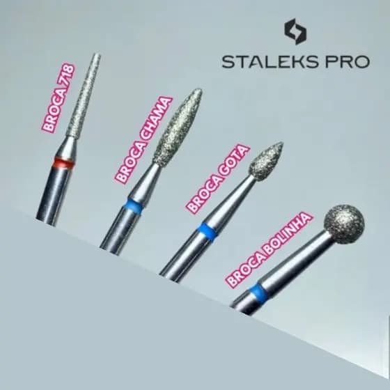 Broca Diamantada - Staleks Pro - Manicure Russa - Cutilagem - Designer de Unhas