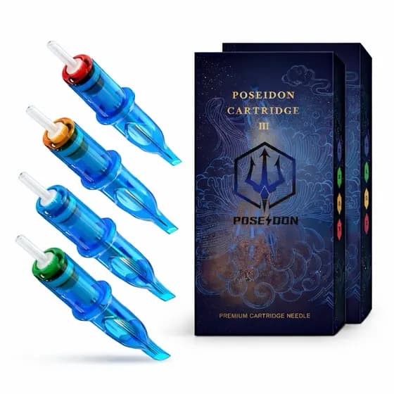 Cartuchos para Tatuagem Poseidon kit com 5 10 20 unidades RL RS RM NFe Envio Rápido tattoo MMP
