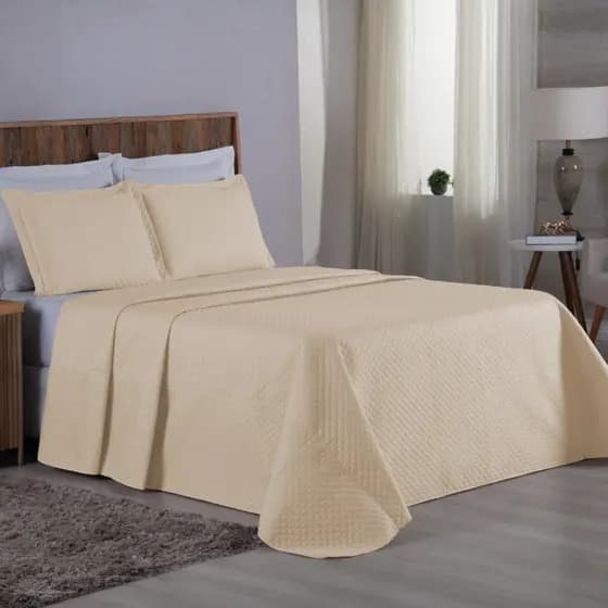 kit cobre-leito casal 3 pçs matelado