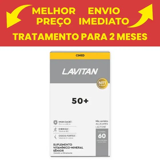 Lavitan Vitalidade 50+ Cimed C/60 Comprimidos