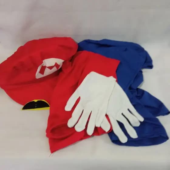 fantasia completa Mario Bros super Mario tamanho P fantasia para crianças adolescentes e mulheres magras e pequenas