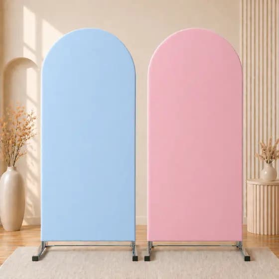 Kit 2 Capas p/ Painel Romano Dupla Face 2,00 altura x1,00 largura / Festas Decorações Chá de Bebê