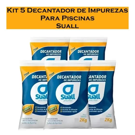 Decantador de Impurezas 2Kg Para Piscinas Und/Kit Suall