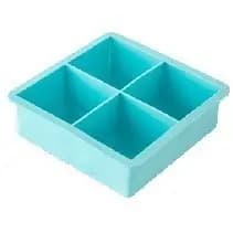 Forma De Silicone Para Gelo Frutas 4 Divisões Divisórias Forma Grande Quadrada Utensilio De Cozinha