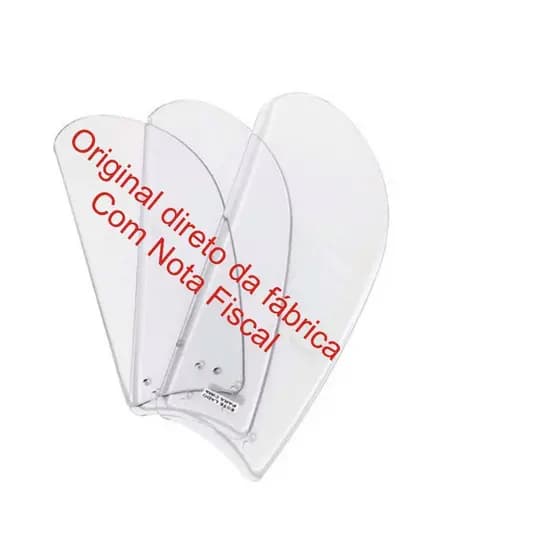 3UN - Pá De Acrílico Transparente Ventilador De Teto Venti-Delta Original