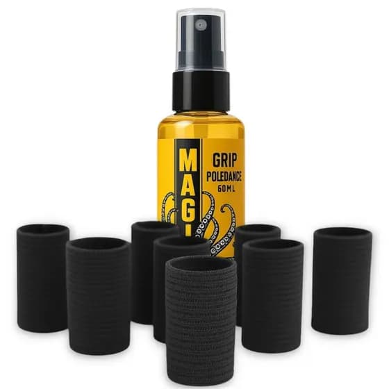 Kit Profissional Grip Spray 60ml e Dedeiras 10 UnidadesPole Dance