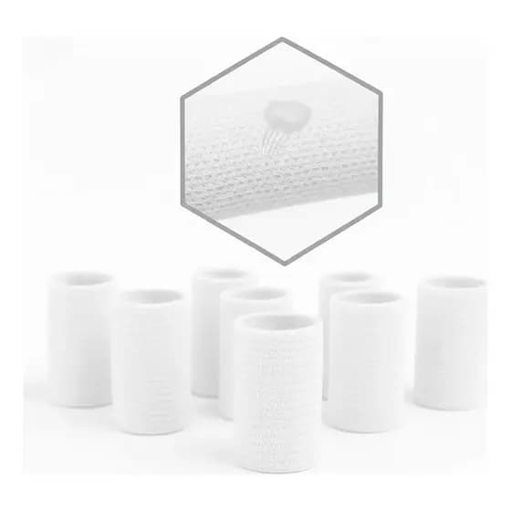 Kit 6 Pares Protetor Dedo Basquete Vôlei Elásticos Ajustáveis 60 unidades