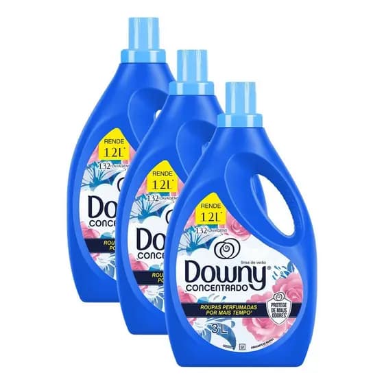 Kit 3 Amaciantes Downy Concentrado Brisa de Verão 3L cada