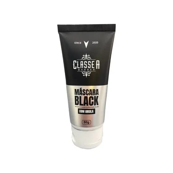 Máscara Facial Black Classe A 60g Peel Off Com Argila Preta Removedora De Cravos E Oleosidade 1un