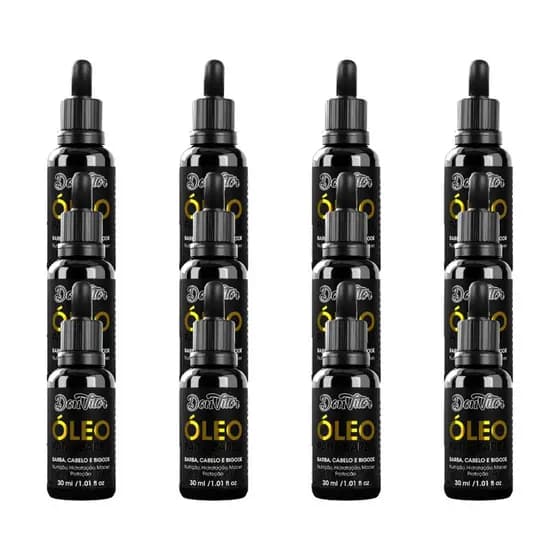 KIT 12x ÓLEO PARA BARBA DON VITOR 30ml 12un