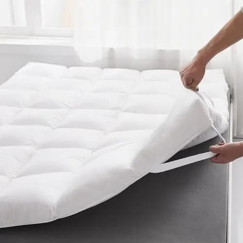 Pillow Top King Size 600g Protetor De Colchao Hypercal 400 Fios Toque Aveludado Macio Com Elastico