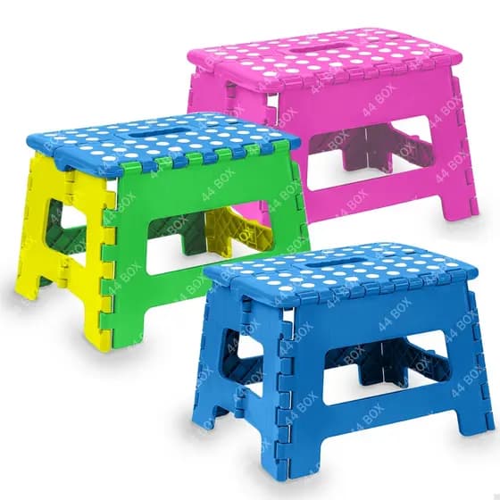 Banquinho Infantil Dobrável Colorido Retrátil Ideal Para Crianças