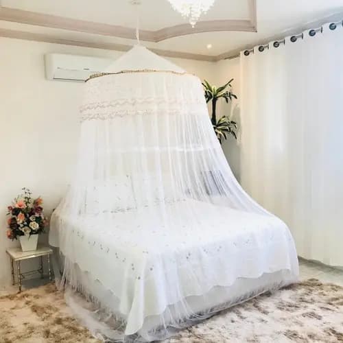 Mosquiteiro Teto Casal Indiano c/ Elástico promoção com bico