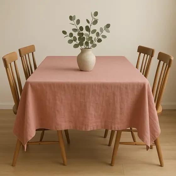 Toalha De Mesa Linho Rústico 2,50x1,50 8 Lugares Promoção Queima De Estoque