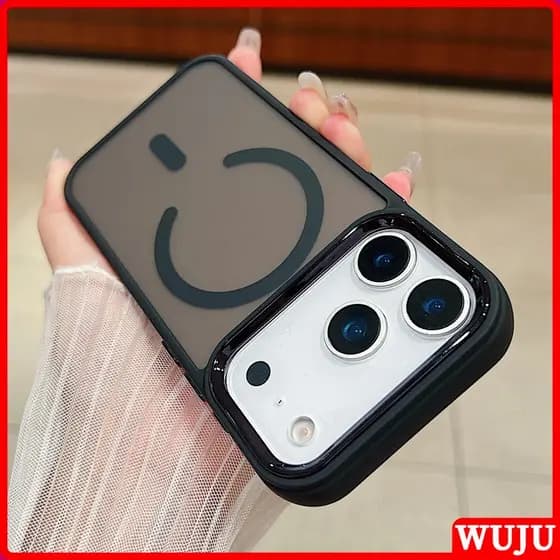 Capa De Design Fácil De Limpar WUJU Compatível Com IPhone 17 16 15 14 13 12 11 Pro MAX Plus XR XS , Botões De Pressão Fá