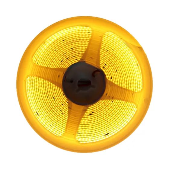 Fita Led Amarelo (âmbar)Cob 3528 360 Leds/M Ip20 12v 8w/M 5m