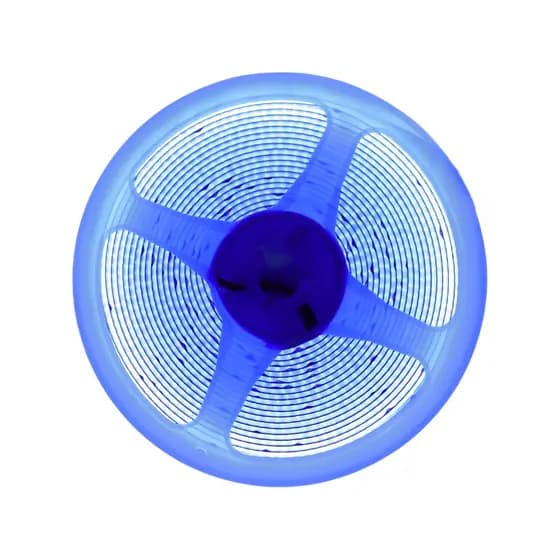 Fita Led Azul Cob 3528 360 Leds/M Ip20 12v 8w/M 5m