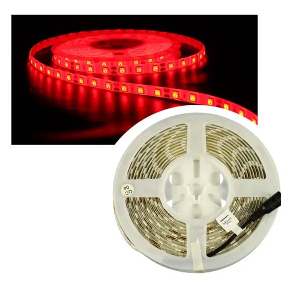 KIT 3 Fita LED 5050 Vermelho 60 LEDS/m IP65 5m 12V