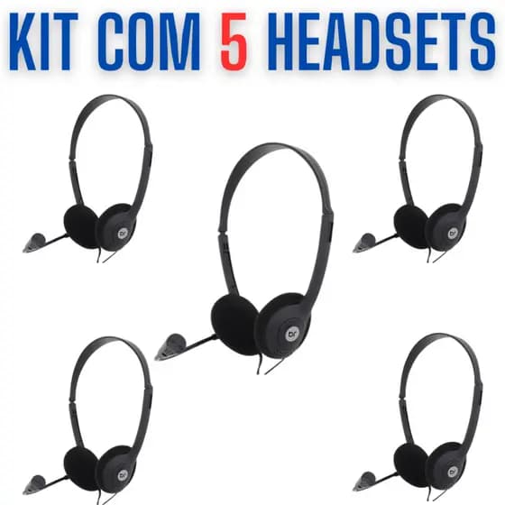 Headset Conjunto Com 5 Unidades Bright office 0010