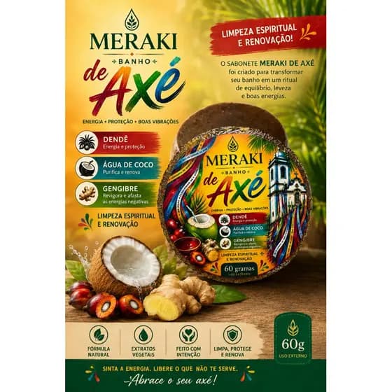 Banho de Axé Meraki – Limpeza e Proteção 60g
