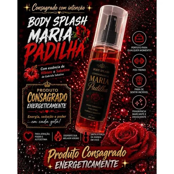 Body Splash Mistério das Moças | Atração Sedução Poder | Pomba Gira | Umbanda | Body Splash