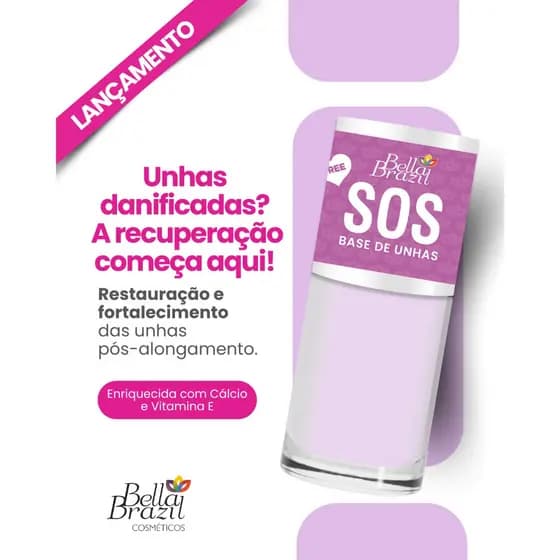 Base SOS Recupera pós Alongamento Bella Brazil