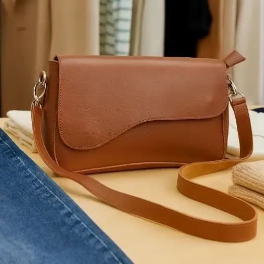 Bolsa Feminina Ombro Caramelo Estilo Casual Moderna Elegante Versátil Tendência Moda Transversal