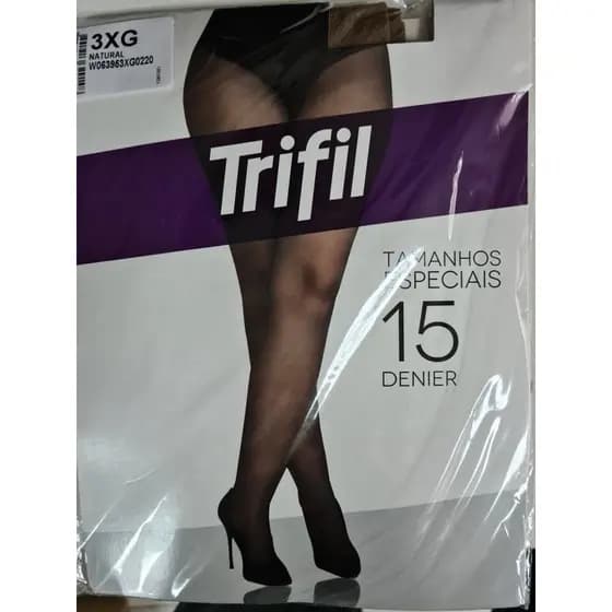 Meia Calça Plus Size Fio 15 Trifil 6395.